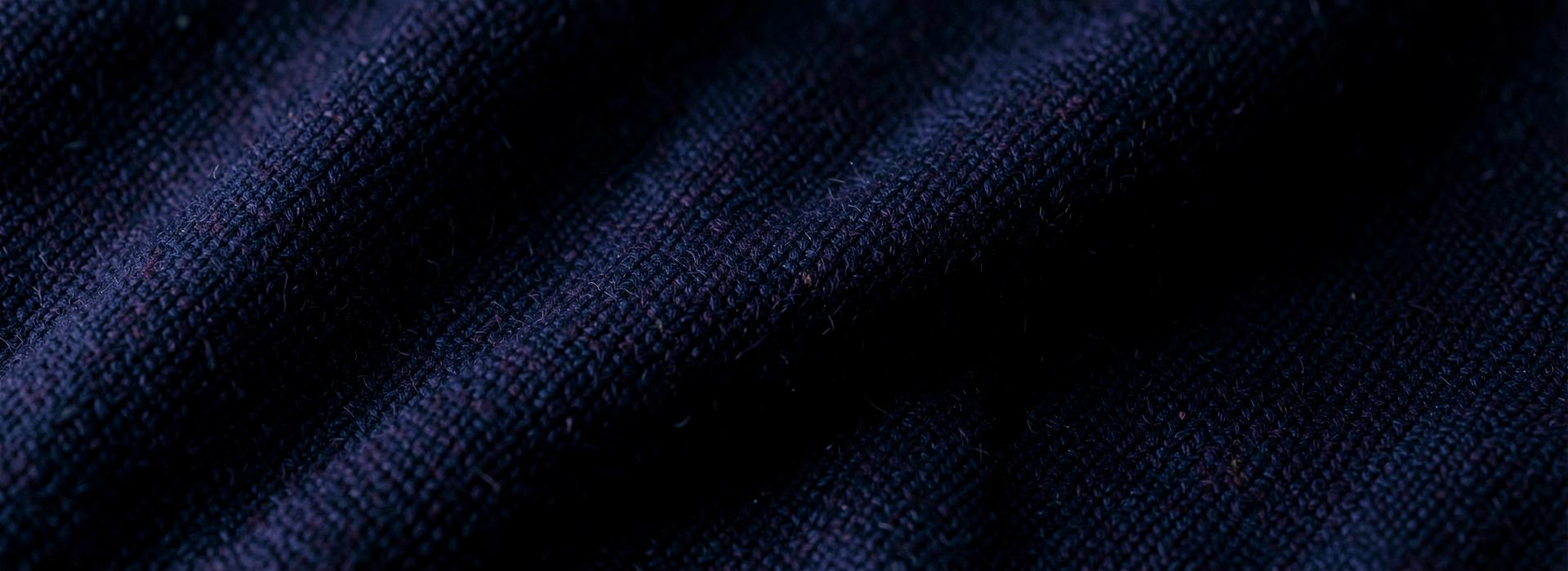 Navy wool twill uniform fabric close-up